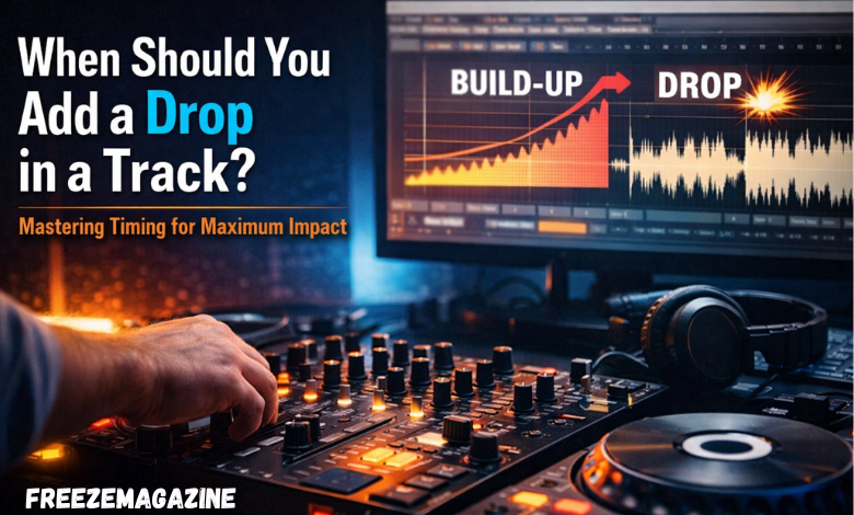 when should you add a drop in a track
