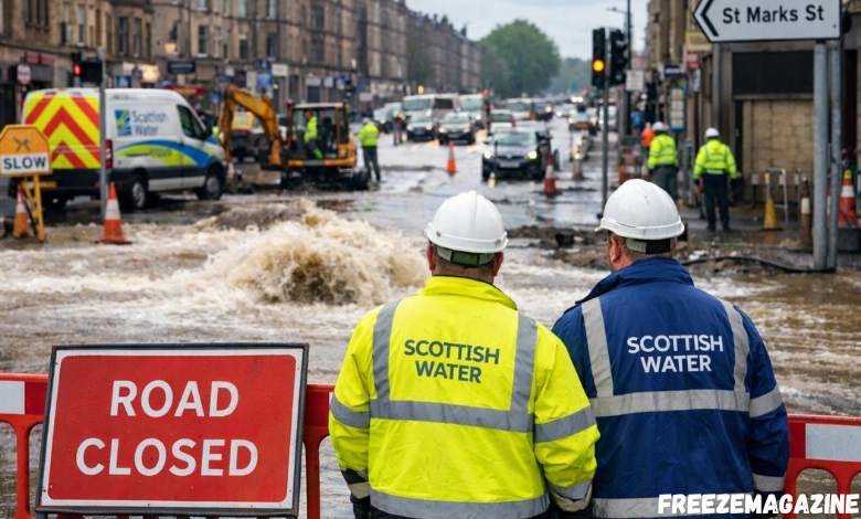 glasgow water main break shettleston road