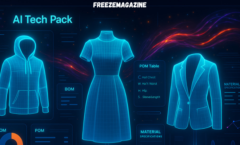 Tech pack for clothing brand